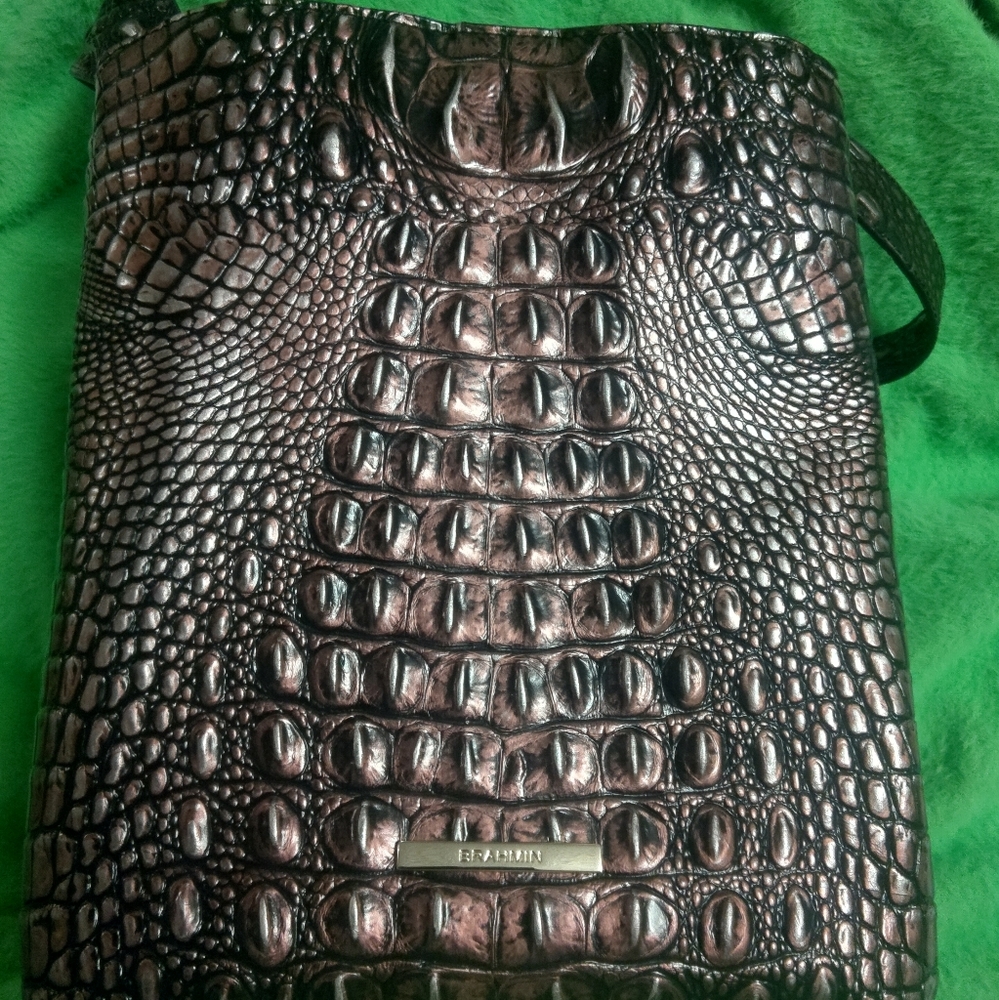 Brahmin Med Bag Plum